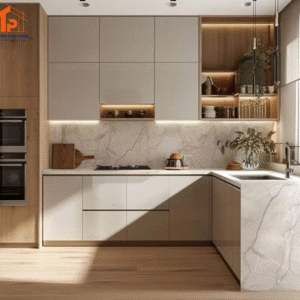 TỦ BẾP NHỰA PIMA PHỦ MELAMINE PM010
