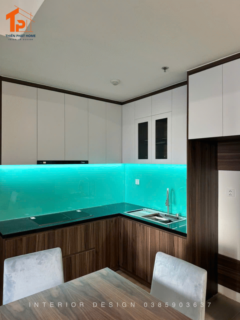 TỦ BẾP NHỰA PHỦ MELAMINE