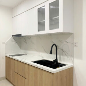 tủ bếp gỗ mdf phủ melamine MD020